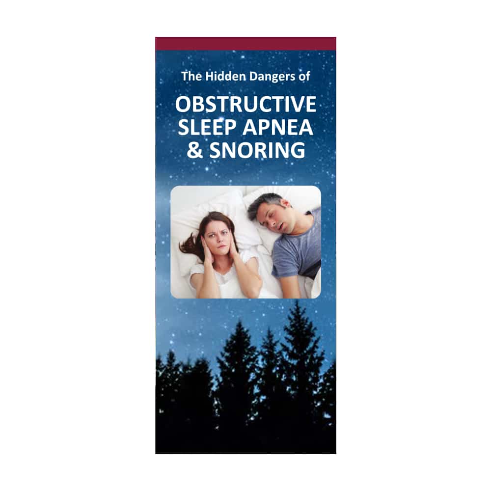 The Hidden Dangers of Sleep Apnea and Snoring (Pkg. of 100) #1400